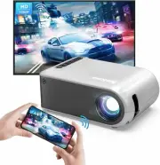 Portable WiFi Projector 1080P Supported, Kolexa Mini Projector for iPhone, Movie