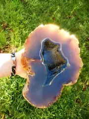 BRAZIL AGATE LARGE POLISHED ROCK INCREDIBLE APPEARANCE AND BEAUTY