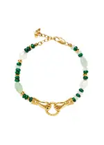 Missoma X Harris Reed In Good Hands Beaded Bracelet - Green One Size