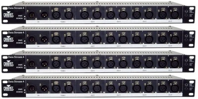 4 Chauvet DJ DATASTREAM 4 Data Stream 1-4 Universal DMX-512 Optical Splitters
