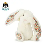 在飛比找Yahoo!奇摩拍賣優惠-手辦 公仔 jELLYCAT 花布奶油色邦尼兔毛絨玩具寶寶女