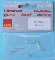 HN2212/04 Hornby Arnold N Gauge Diffusers for Electric DB AG Class 155 IS18m