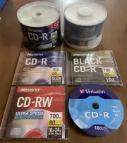 NEW 113 TOTAL CD-R Lot Memorex GQ 50 Pack 52X 700MB 80 Min Sealed Bundle CDr Lot