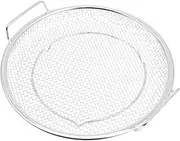 Deep Fryer Basket Stack Cooker Canning Griddle Warming Rack Wire Round Grilling Rack Thermometer Stock Pot Steaming Tray Steamer with Stand Air Fryer Syrup Stand Toaster Lid Silver