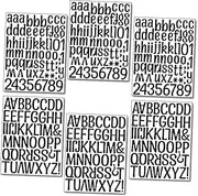 Tofficu Letter Stickers Sheets Wall Decal DIY Alphabet Sticker for Room Decor House Number Vinyl Decals Self-Adhesive