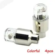 4pcs Colorful Car Auto Tire Wheel Valve Stem LED Cap Bicycle Tyre Night Light Lamp