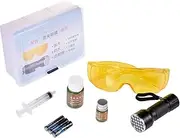 Oil Leak Detector - Professional Uv Leak Detector Kits, Vehicle Air Conditioner Flashlight Leak Detector Set, Car Ac Leak Test Flashlight Uv Protective Glasses, Ac Refrigerant Leak Detecting for Ac
