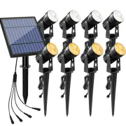 Solar Spot Lights Garden Outdoor Pathway Lawn Fence Wall Floodlight Spotlight