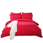 Red Tailored 1000TC Duvet Doona Cover Set Various Size
