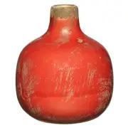 Beautiful Carmine Mini Vase Smooth, Glossy Finish Home Decorative