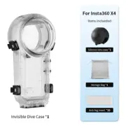50m Invisible Dive Case Waterproof Housing Shell For Insta360 X4 Sports Camera