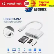 3 In 1 Usb 3.1 Type-c Card Reader To Sd/tf/usb Hub Adapter Micro Sd Card Pc