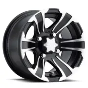 ITP SS 312 14x8 / 4x156 BP / 5+3 Offset Black w/ Machined Wheel