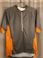 New old stock - Bontrager Evoke Jersey Men's medium, Grey/Orange. Brand new