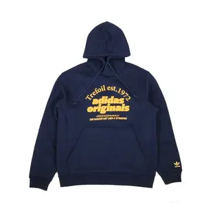 adidas 愛迪達 GRF HOODIE 連帽 長袖 T恤 深藍 男 穿搭 休閒 IS1419