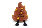 Punchkins Poop I Ate Corn Funny Emoji Plush Toy Office Desk Decor 20cm Brown 8y+