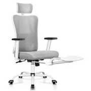ALFORDSON Ergonomic Office Chair Mesh White Grey