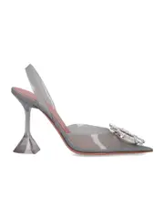 Pointed high-heeled sandals 36 Gray