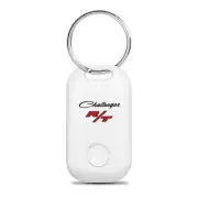 Dodge Challenger RT Classic White Bluetooth Key Finder Tracking Device Key Chain