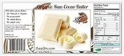 1/2 Lb Organic Cocoa Butter, Pure, Raw, Unprocessed. Incredible Quality and Scent. Use for Lotion, Cream, Lip Balm, Oil, Stick, or Body Butter. Non-GMO By SaaQin
