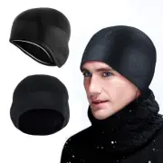 Winter Warm Cap Windproof Fleece Hat Skull Cap Running Beanie Hat for Men Women