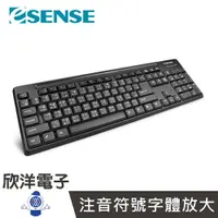 在飛比找樂天市場購物網優惠-※ 欣洋電子 ※ ESENSE 3650 USB大字體標準鍵