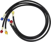 Air Condition Refrigerant Charging Hose - Auto Refrigerant Charging Hose Kit for Air Condition | Air Conditioning Maintenance Tool with 45 Degree Angle Service Port for SUVs, RVs, Trucks,
