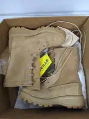 US Army Military Cold Wet boot Flight Combat Boots 4.5N McRae New Desert Brown