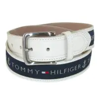 在飛比找momo購物網優惠-【Tommy Hilfiger】2018男時尚寶藍織帶鑲嵌乳