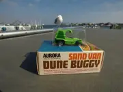 AFX AURORA 1496 FLAMETHROWE LIME GREEN SAND VAN DUNE BUGGY HO SLOT CAR SEALED