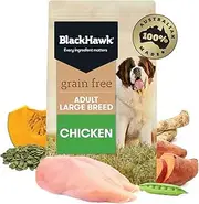 Black Hawk Adult Large Breed Grain Free Chicken Dry Dog Food 15 Kg