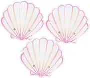 FOMIYES 3pcs Acrylic Eyelash Extension Glue Pallet Shell Shaped Lash Grafting Tool Pad Adhesive Glue Holder For Eyelash Extensions Supplies