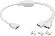 YAODHAOD 1 to 3 ARGB Splitter Cable,5V 3Pin ARGB Splitter Cable (3Pin, 1 to 2)