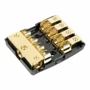 12V 3 IN 4 OUT AGU GLASS FUSE DISTRIBUTION POWER BLOCK 4 GAUGE 8 AWG