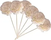 6Pcs Aromatherapy Diffuser Sticks Elegant Flower Design Essential Oil Aroma Sticks for Home Decor Relaxing Fragrance Release for Weddings and Events