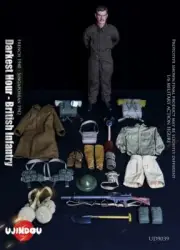 1/6 UJINDOU UD9039 WWII British Infantry,French 1940 - Singaporean 1942 Solider