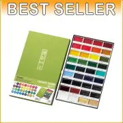 Compact Gansai Tambi 36 Color Watercolor Set - Ideal for Sketch & Illustration