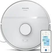 [Philips] Homerun 2000 Series: 2-in-1 Robot Vacuum and Mop with 2700Pa Suction & 130min Runtime, Laser Navigation, Carpet Boost, App-Controlled, White (XU2000/20)