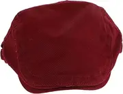 [VERDANVERSE] Hat for Men Flat Beret Irish Gentleman Style Cabbie Cap Adjustable Vintage Beret Summer Hat Red