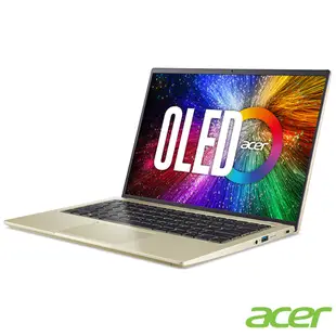 (福利品)Acer 宏碁 Swift 3 SF314-71-54UR 14吋OLED輕薄筆電(i5-12500H/16GB/512GB/Win11/金)｜EVO認證