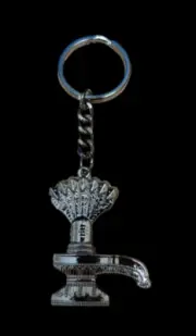 @ Double Sided Lord Shiva Shivling Metal Keychain For Car Bike Men Women t378