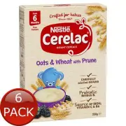 6 x Cerelac Inf Cereal Oat & Prune Food