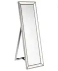 Zeta Cheval Mirror - Antique Silver - 155 cm Height - RRP $445.00