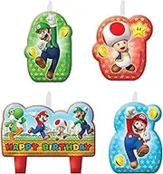 (PKT) Super Mario Happy Birthday Candles (4 pk)