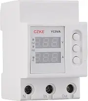 DJDLFA 50/60hz 230 220V Din Rail Dual Display Adjustable Over Voltage Current and Under Voltage Protective Device Protector Relay