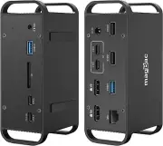 MacBook Pro/Air LT Docking Station Dual Monitor, 14 in 2 USB C Dock, 2 4K HDMI,