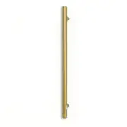 Radiant Vertical Round Single Bar Heated Brushed Gold GLD-VTR-950