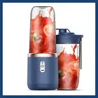 Portable Fruit Juicer Blender 400ml Electric USB Charging 2 Cups Smoothie