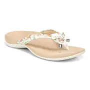Vionic Bella Toe Post Sandal - Marshmallow Tropical
