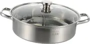 Hot Pot 304 Stainless Steel Double Flavor Pot Induction Stove Dishwasher Safe